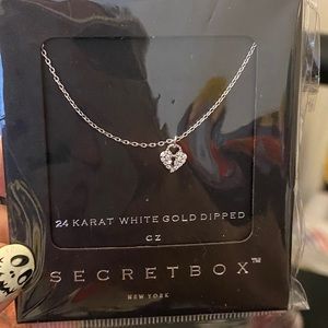 24 karate white gold dipped necklace